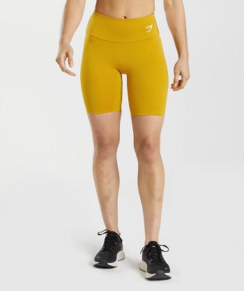Dámské Šortky Gymshark Tréninková Cycling Žluté | CZ 3940QMA